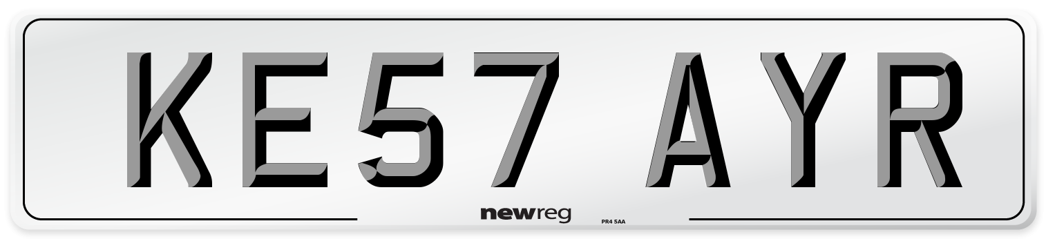 KE57 AYR Number Plate from New Reg